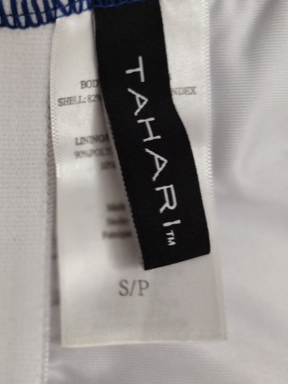 Tahari One Shoulder Ruffle Swimsuit Multicolor Print Size Small - Picture 6 of 7